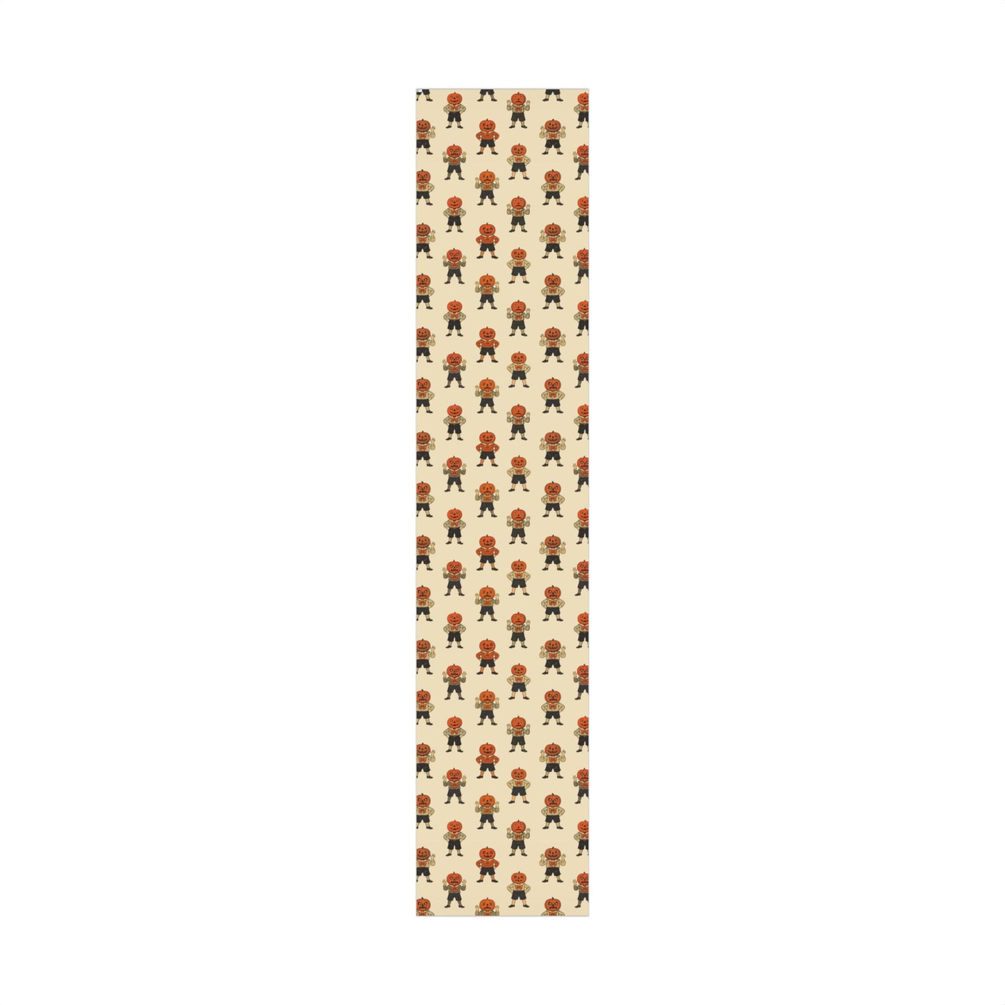 Jolly Jack Vintage Cream Halloween Jack-O'-Lantern Wrapping Paper