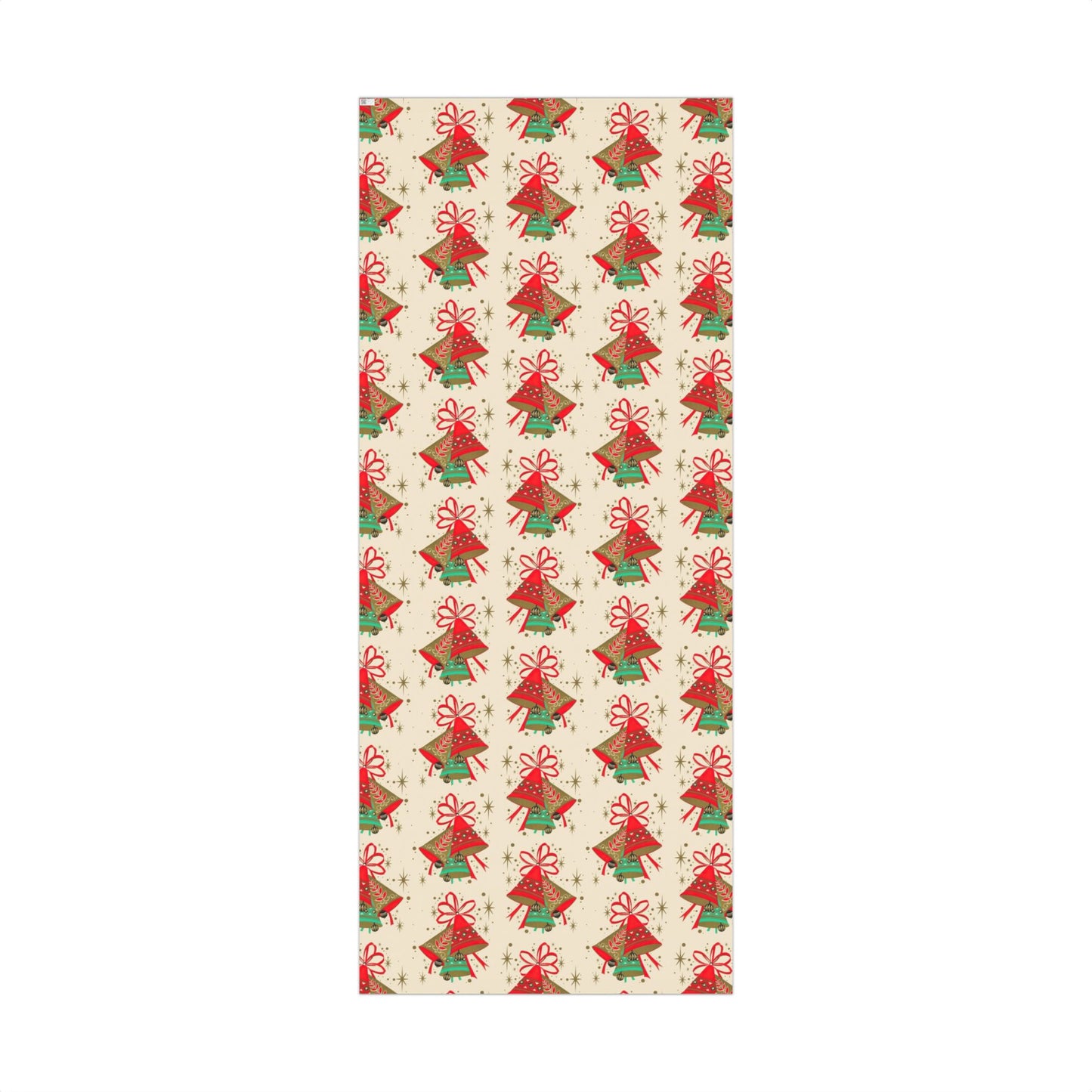 Retro Christmas Bells Vintage Holiday Wrapping Paper
