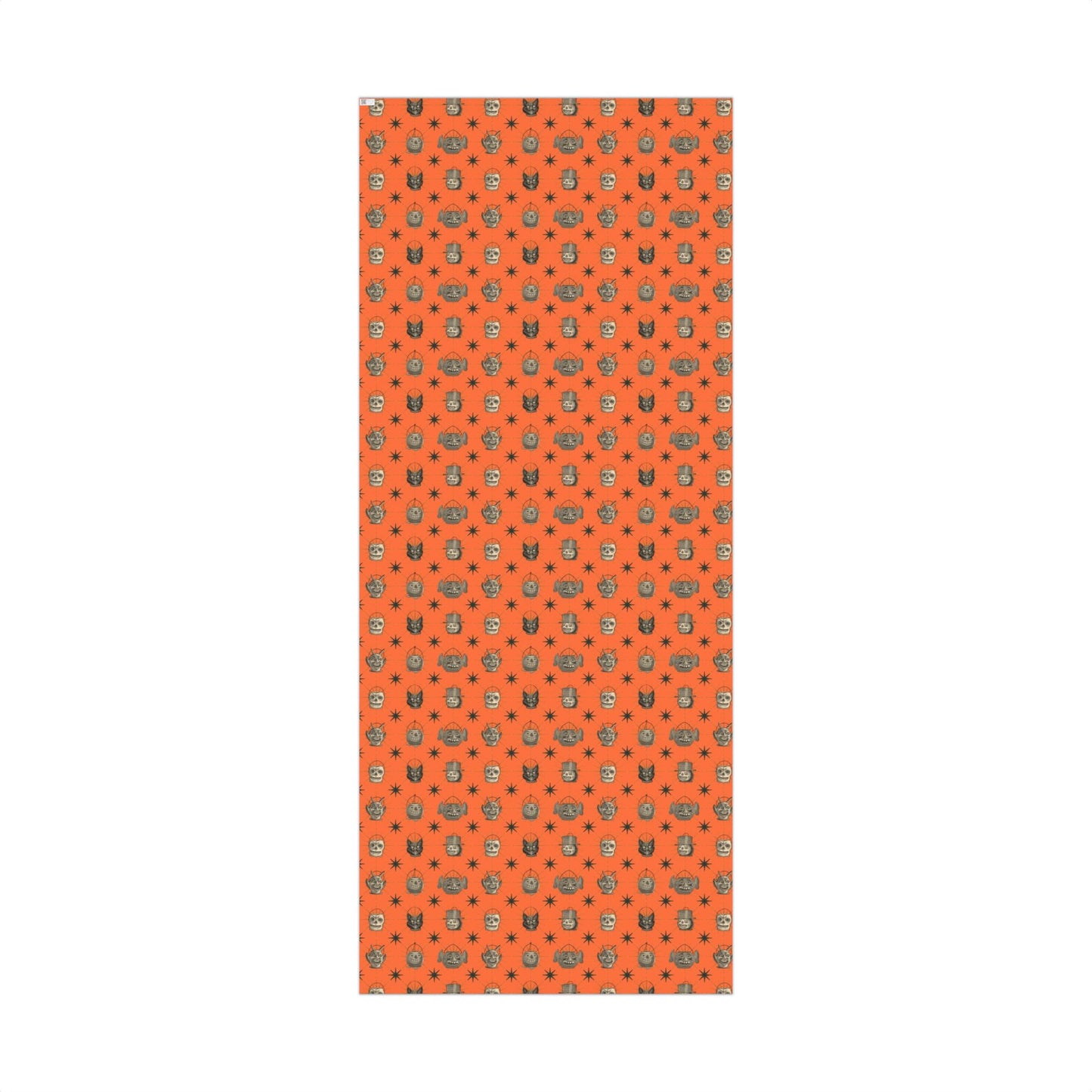 Trick or Treat Orange Vintage Halloween Wrapping Paper