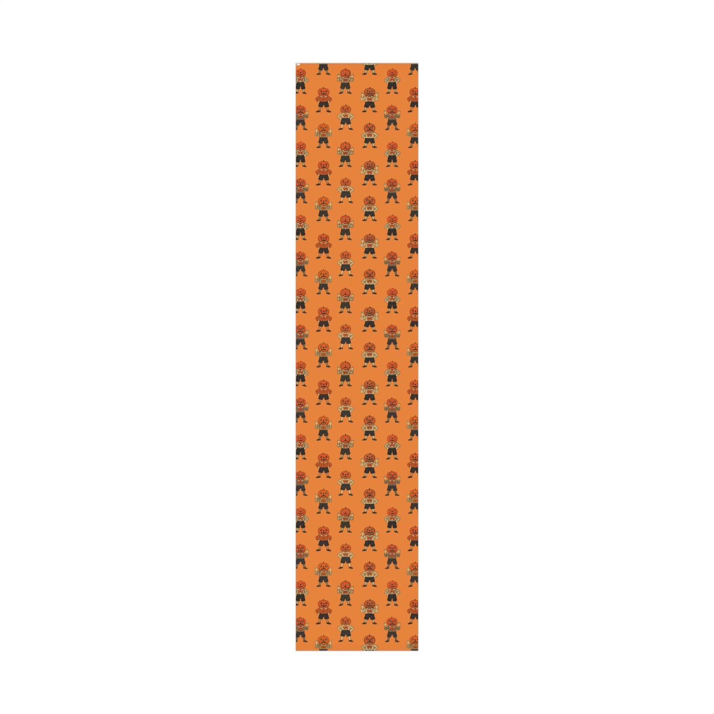 Jolly Jack Vintage Orange Halloween Jack-O'-Lantern Wrapping Paper