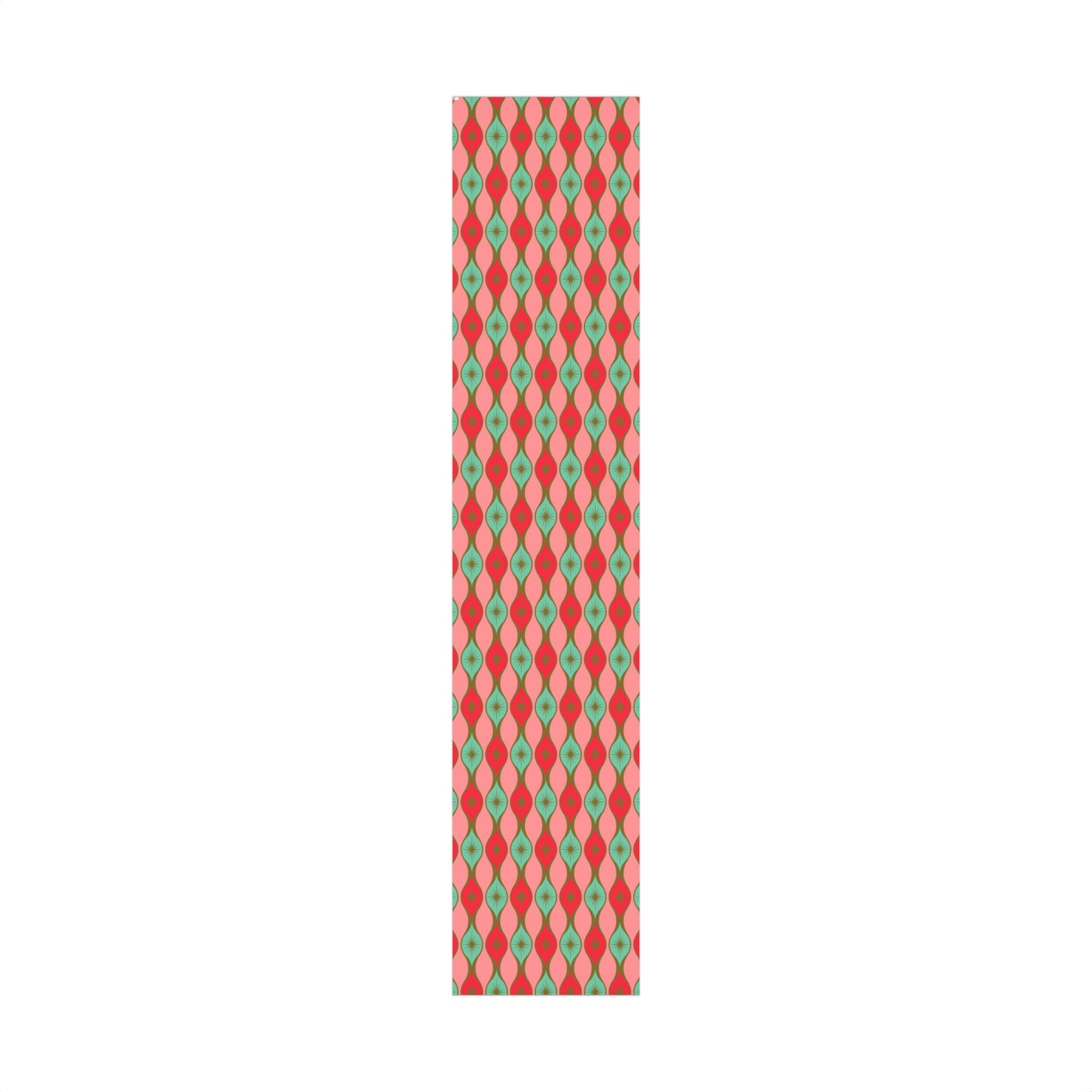 Retro Mid-Century Christmas Starburst Wrapping Paper