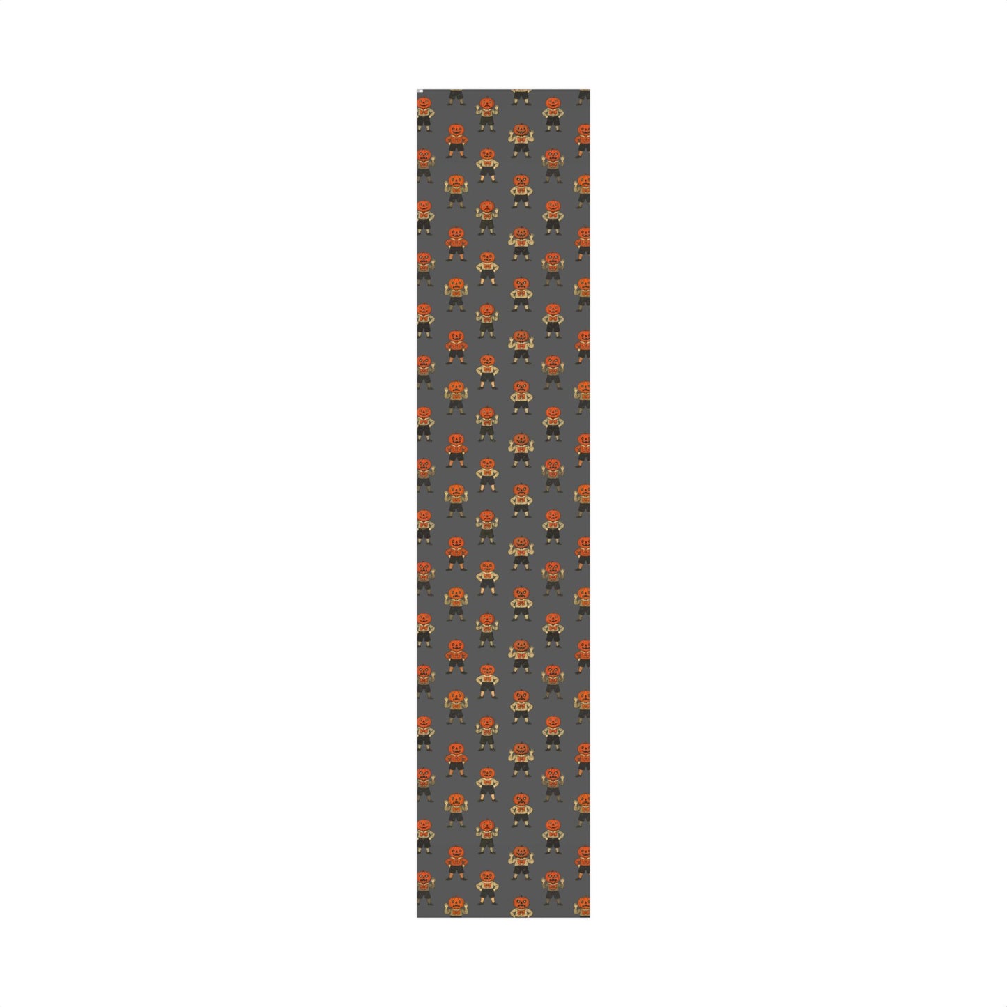 Jolly Jack Vintage Grey Halloween Jack-O'-Lantern Wrapping Paper