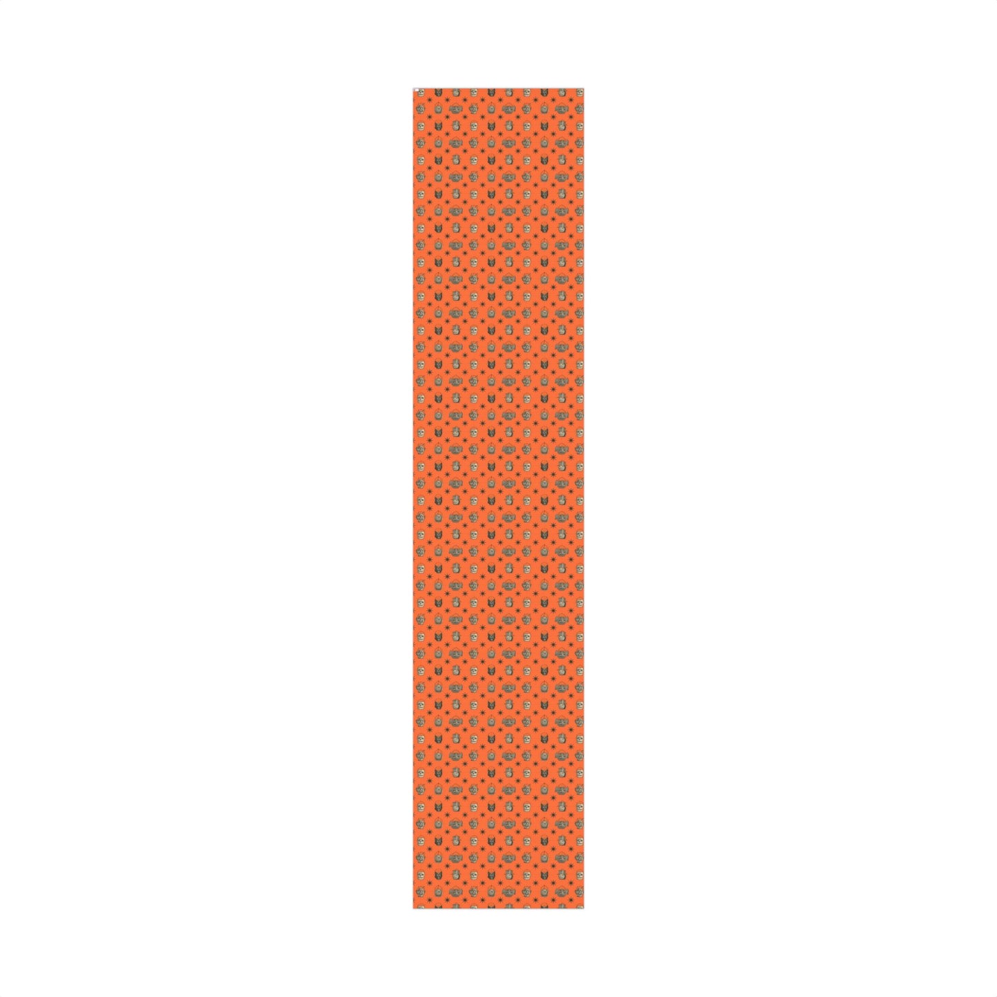 Trick or Treat Orange Vintage Halloween Wrapping Paper
