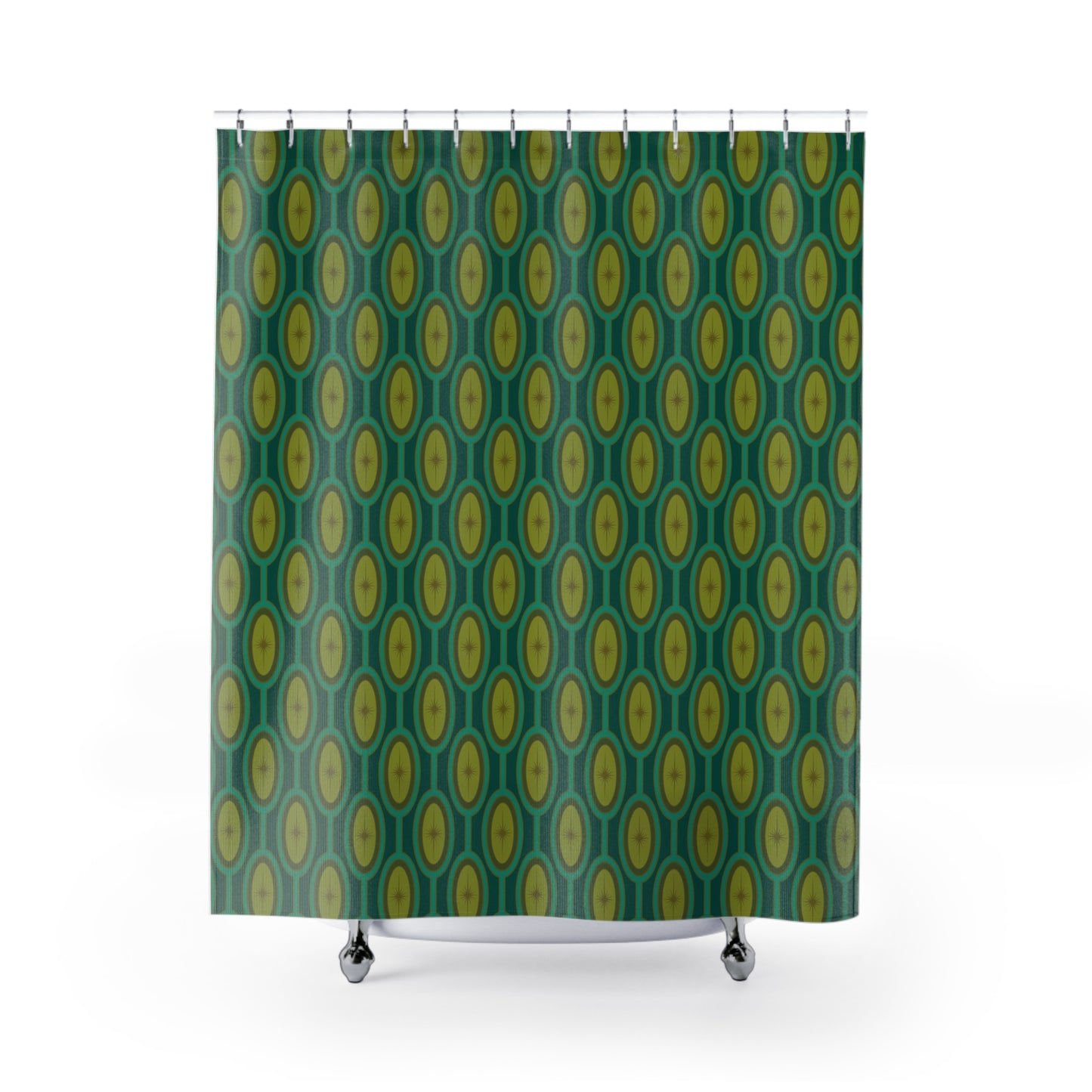 The Atomium Starburst Park Shower Curtain