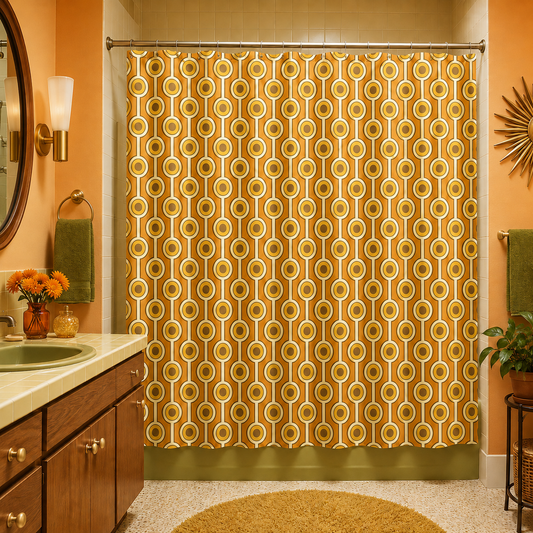 The Atomium 3 1974 Shower Curtain