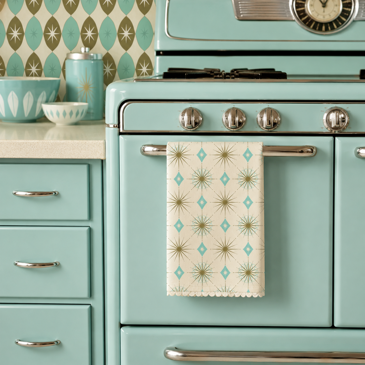 The Starlite Aquarelle Tea Towel