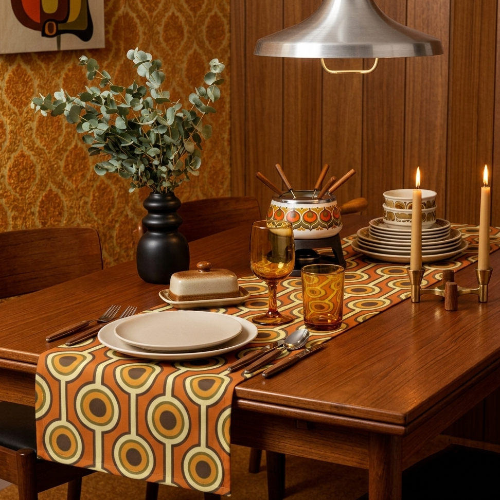 1974 Atomium 3 Table Runner