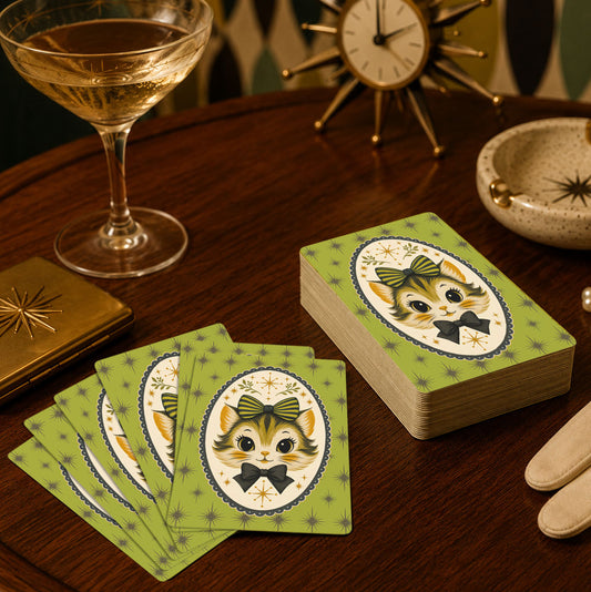 Miss Whiskers Deluxe Playing Cards