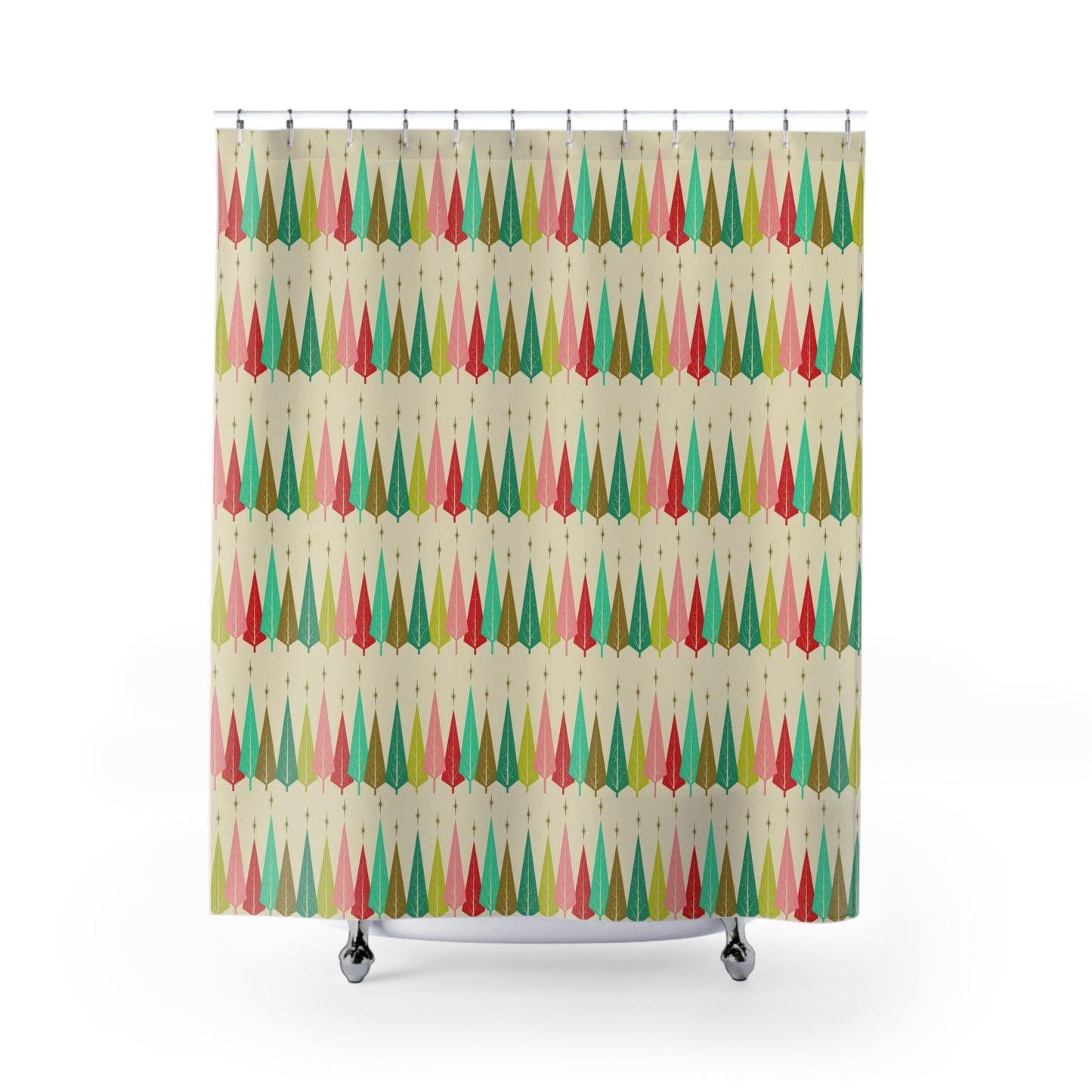 The Most Wonderful Time of the Year Retro Christmas Shower Curtain