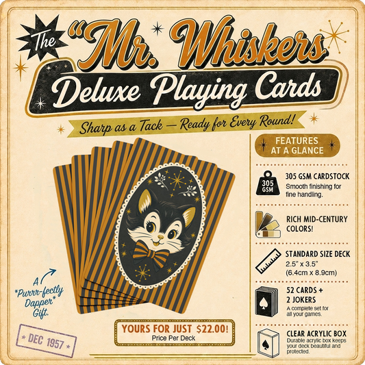 Mr. Whisker's Deluxe Playing Cards