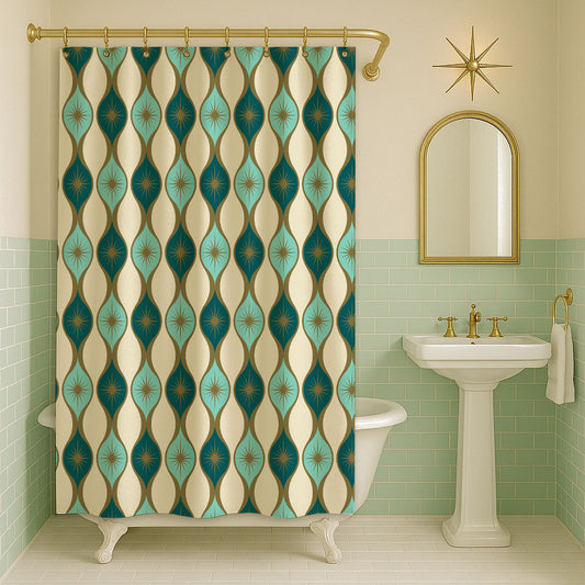 The Peacock Room Shower Curtain