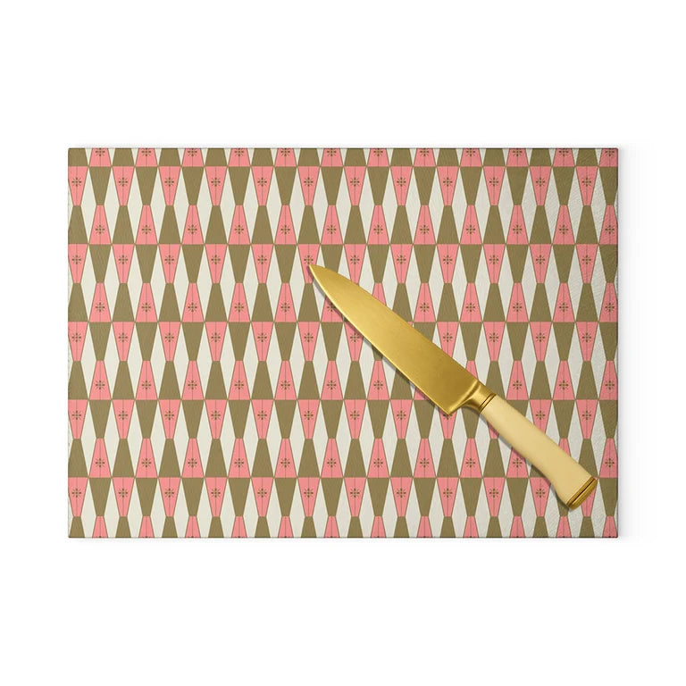 Starlite Pink Lava Glass Cutting Board