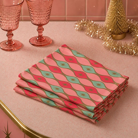 Starlite Drive Christmas Candy Cloth Napkin Set