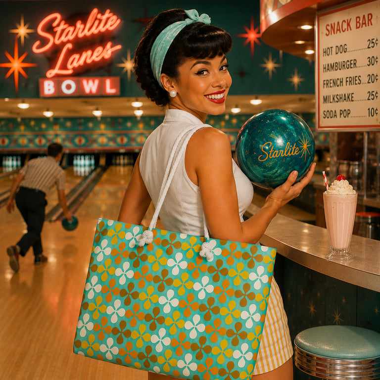 Starlite Lanes Coffee Shop Weekender Bag