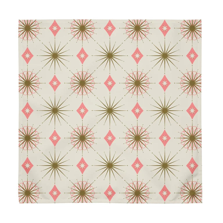 Starburst Pink Cloth Napkin Set