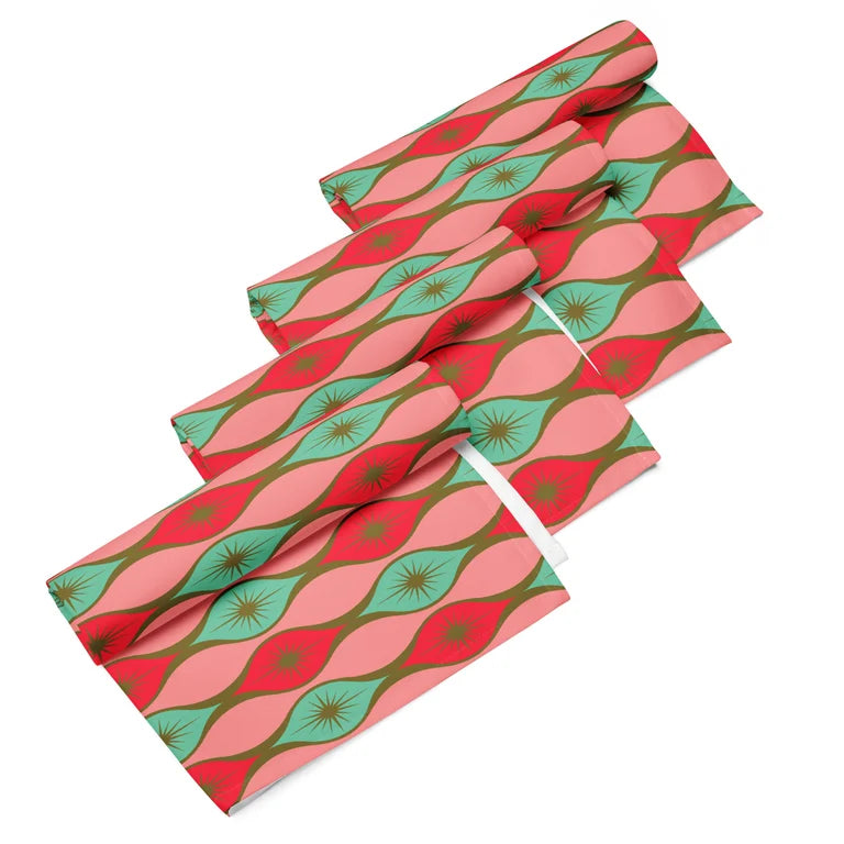 Starlite Drive Christmas Candy Cloth Napkin Set
